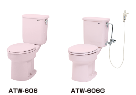 手洗い水洗付き・なしの2種類の便器の色を紹介