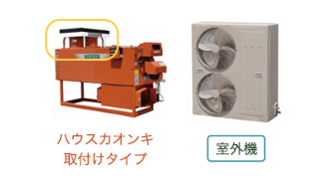 ハウスカオンキ取付けタイプ