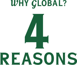 Why global? 4 reasons